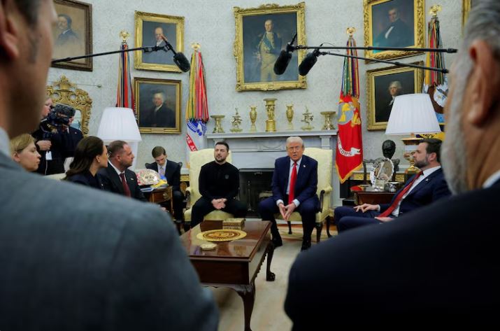 Mic-drop moment in Oval Office 