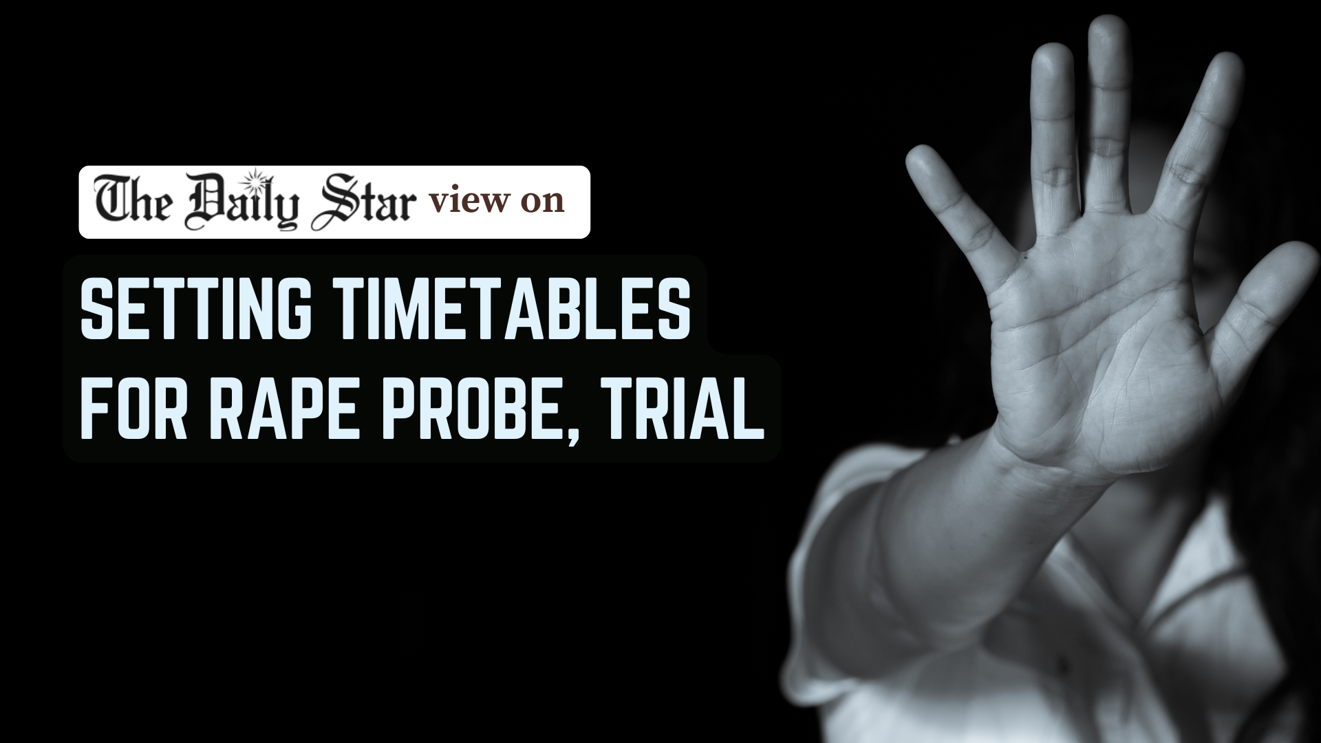 Remove obstacles to rape investigation and trial