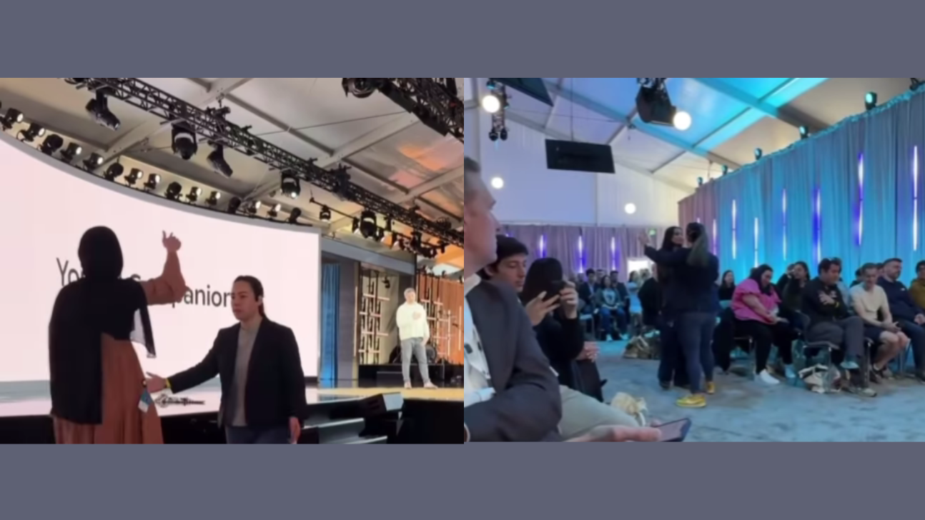 “Stop using AI for genocide,” says Microsoft employee to AI CEO in solidarity with Palestine