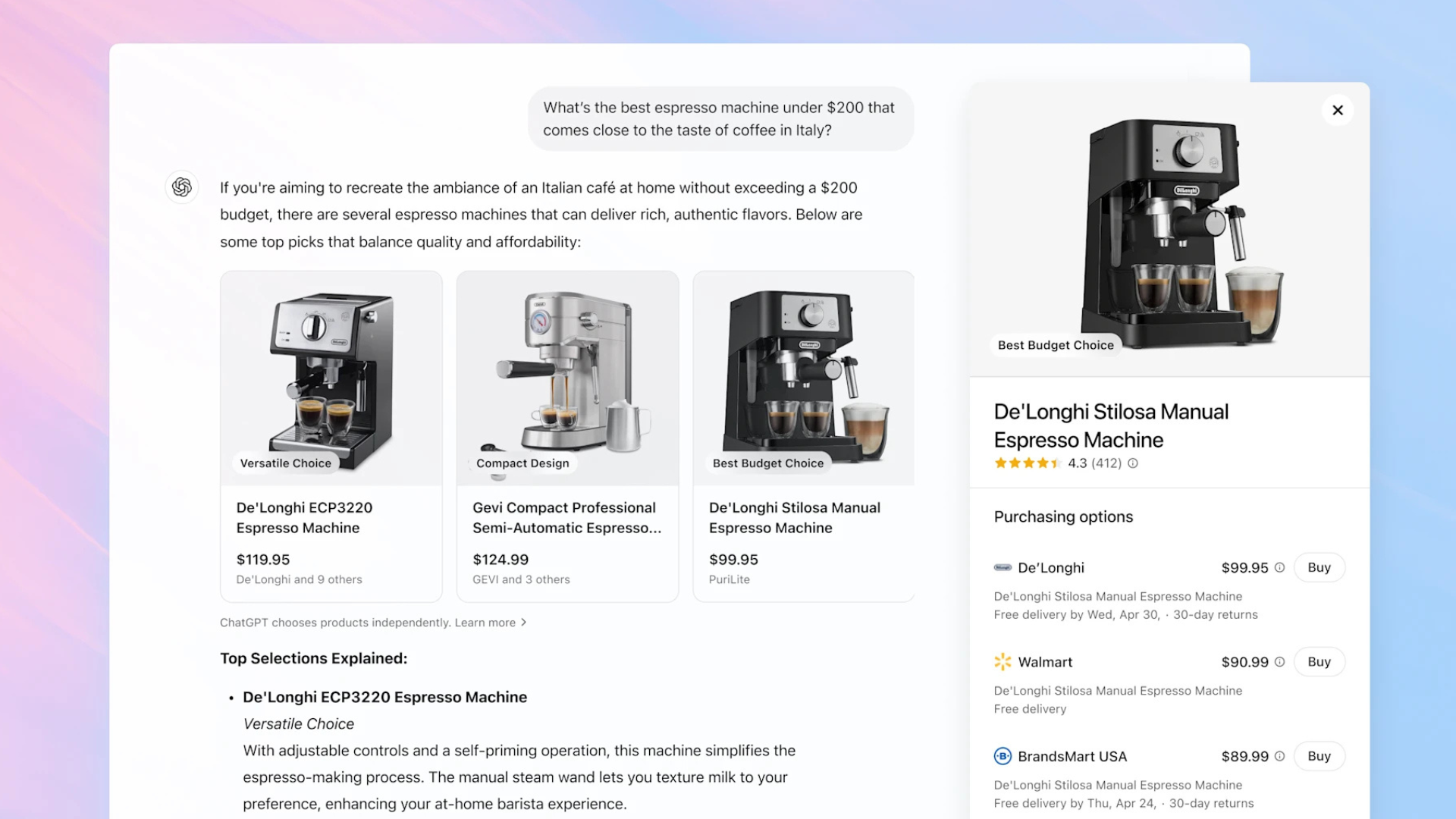 You can now ask ChatGPT for online shopping recommendations