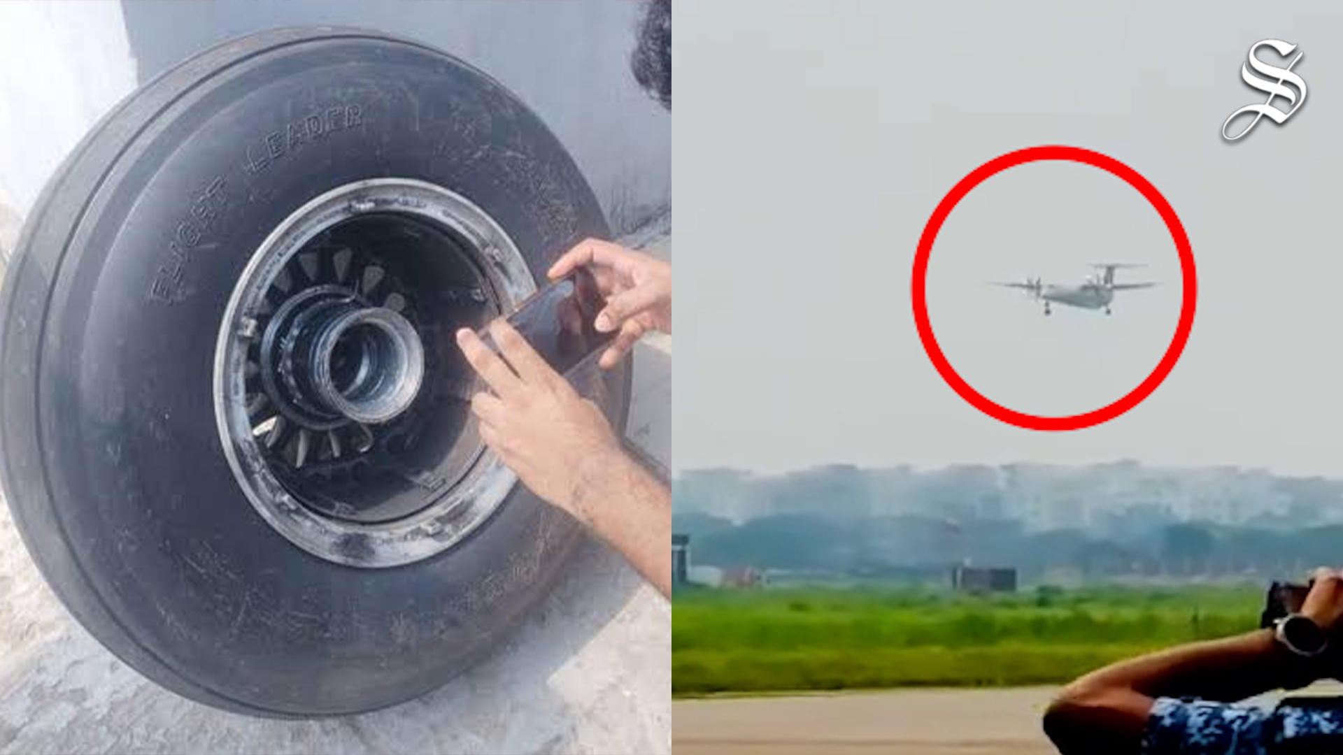 Biman flight lands safely after losing wheel mid-air