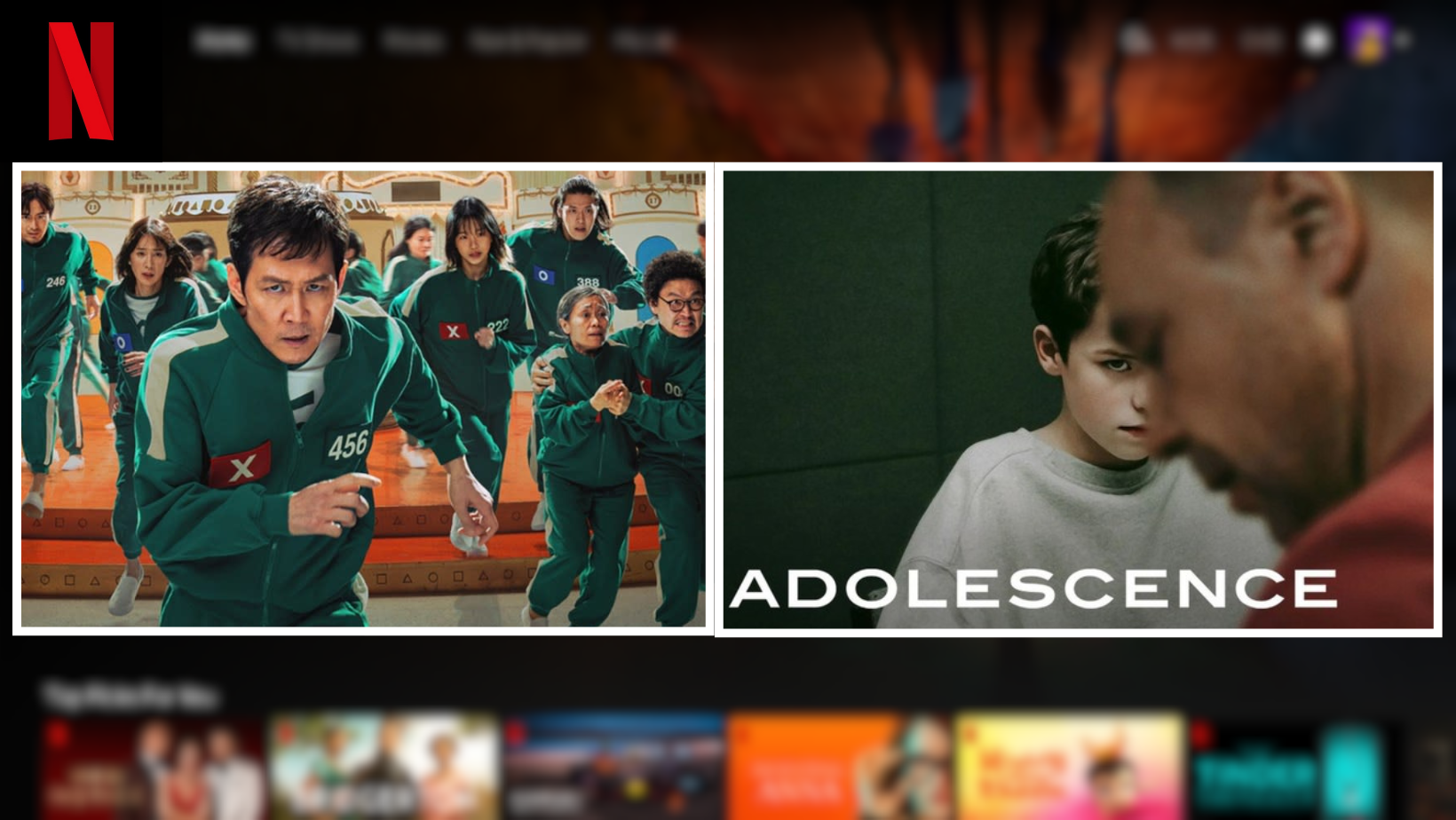 Netflix tops TV charts with 'Squid Game', 'Adolescence'