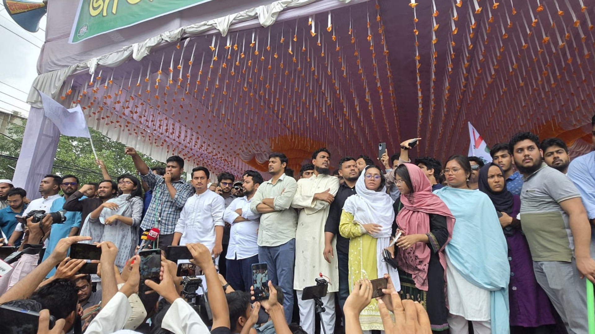 ‘If police fail, we will ensure justice’: NCP leaders in fiery Gopalganj rally