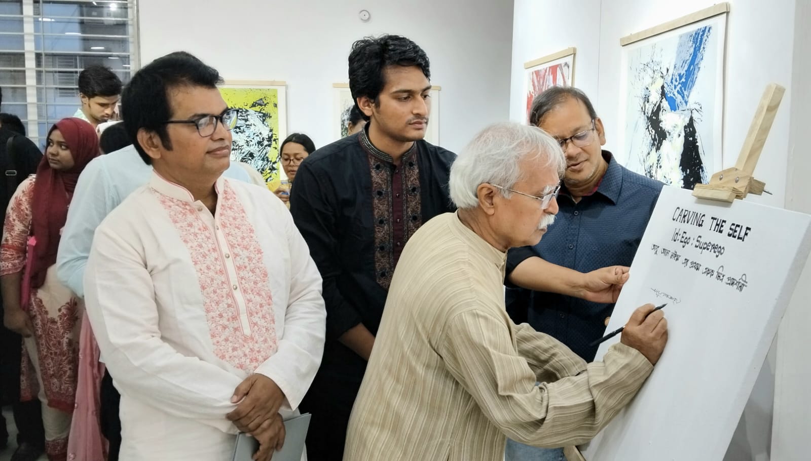 ‘Carving the Self’: Abu Al Naeem explores the psyche through woodcut 