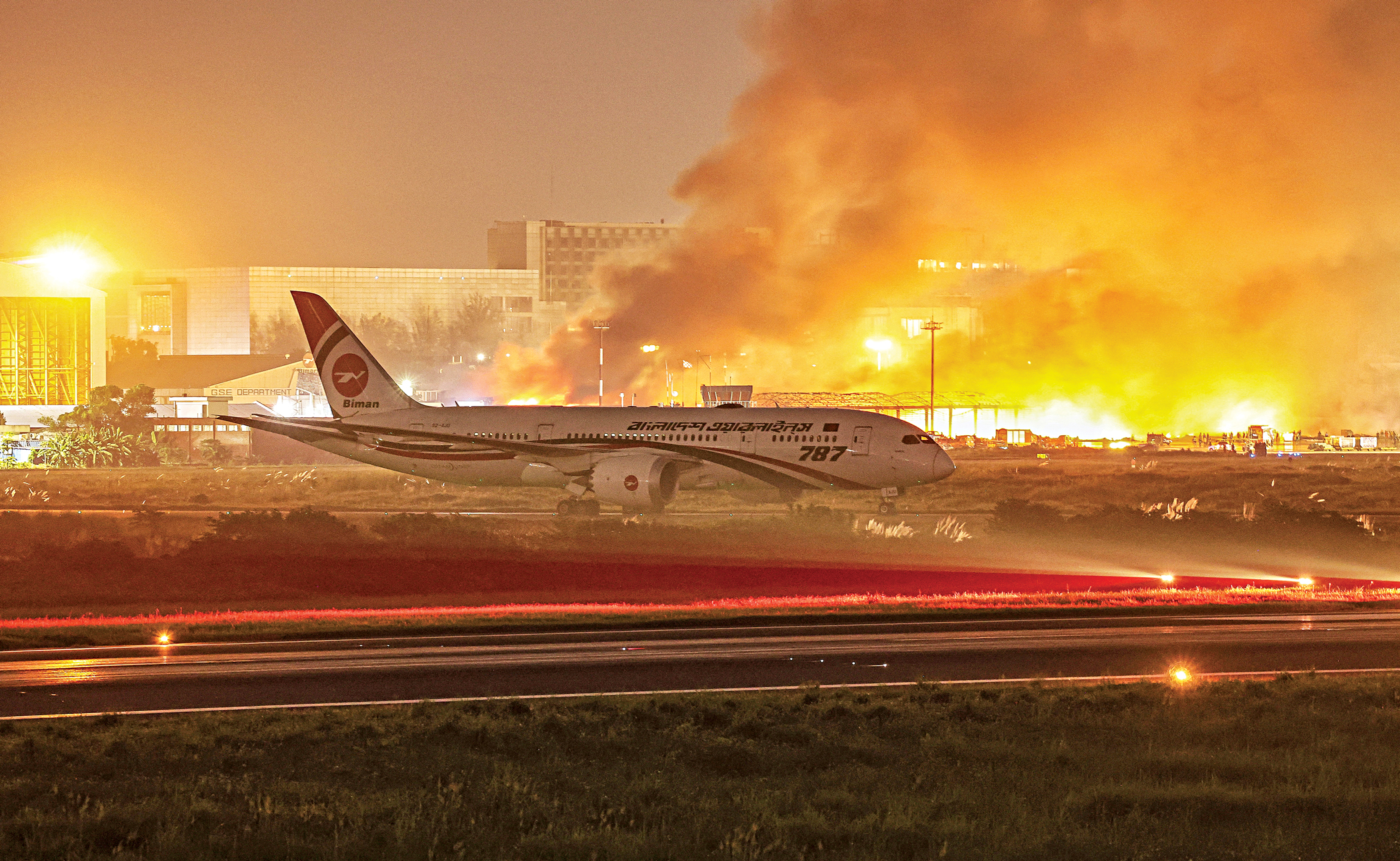 Blaze guts cargo village at Dhaka airport