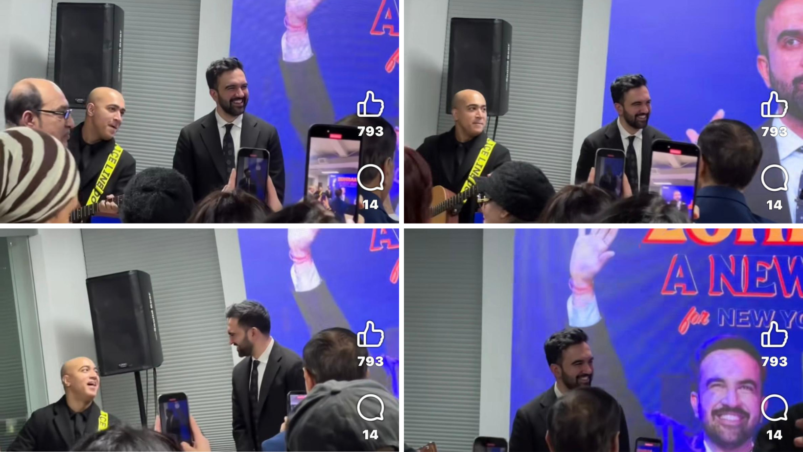 Jon Kabir performs ‘High Hopes’ for Zohran Mamdani 