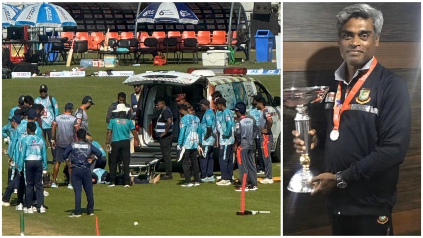 Dhaka assistant coach Zaki no more after collapsing at practice