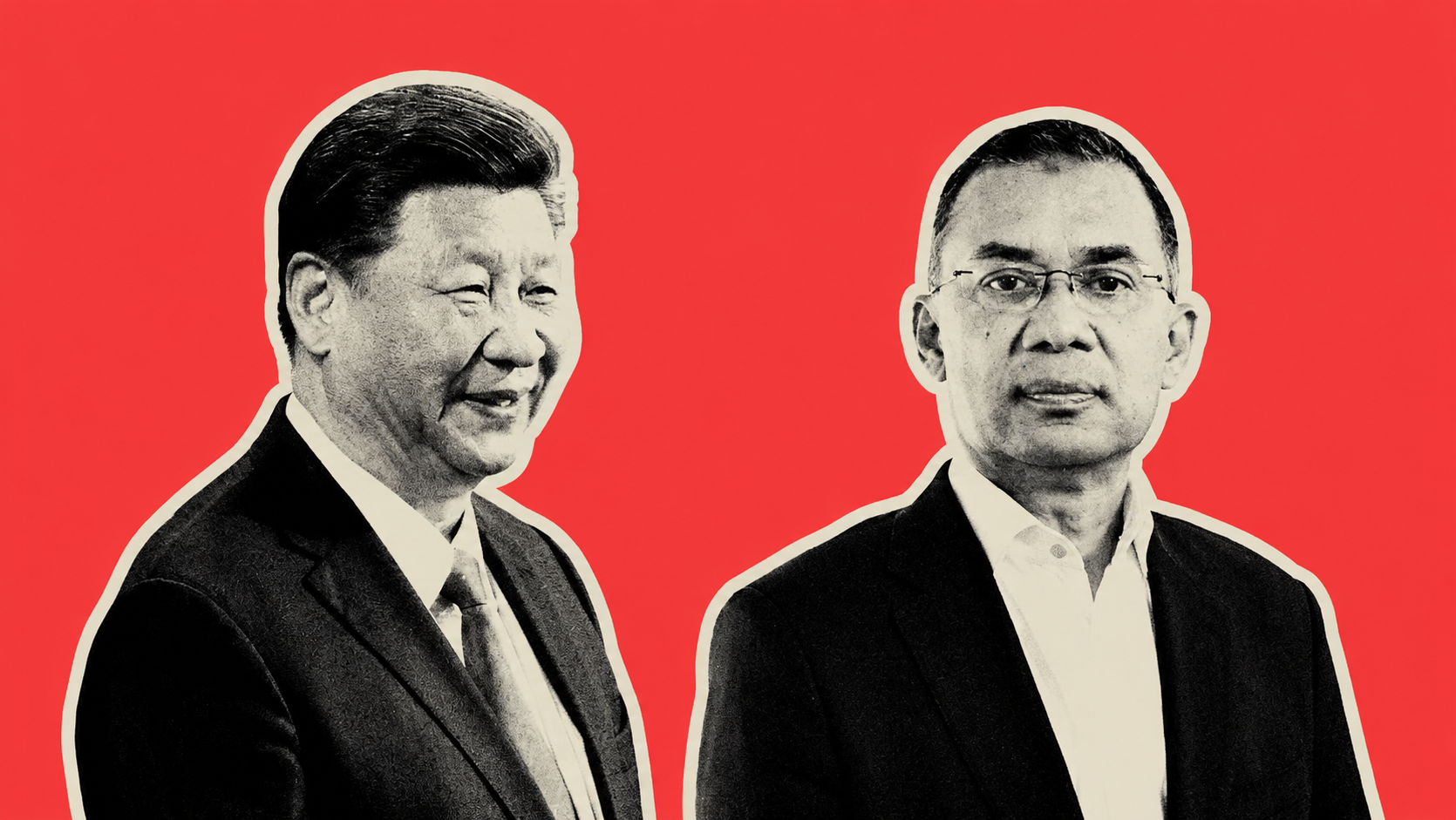 Bangladesh Prime Minister Tarique Rahman and Chinese President Xi Jinping