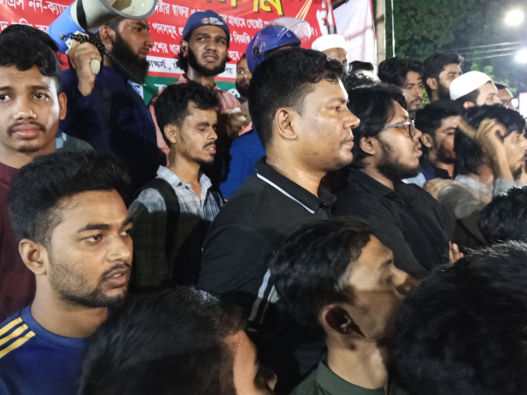 Student bodies protest on DU campus over attack on Nur