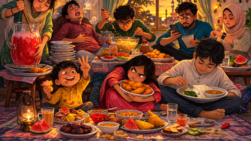 10 types of people you always see at an iftar table