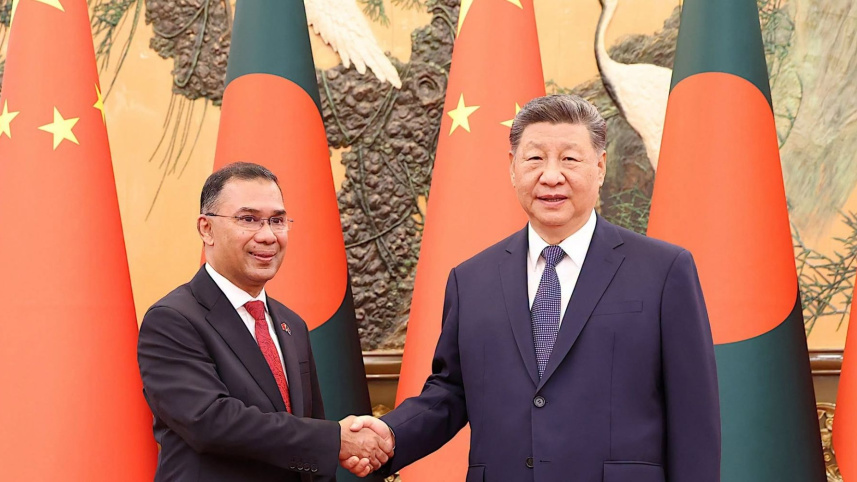 Tarique Rahman meets Xi Ping