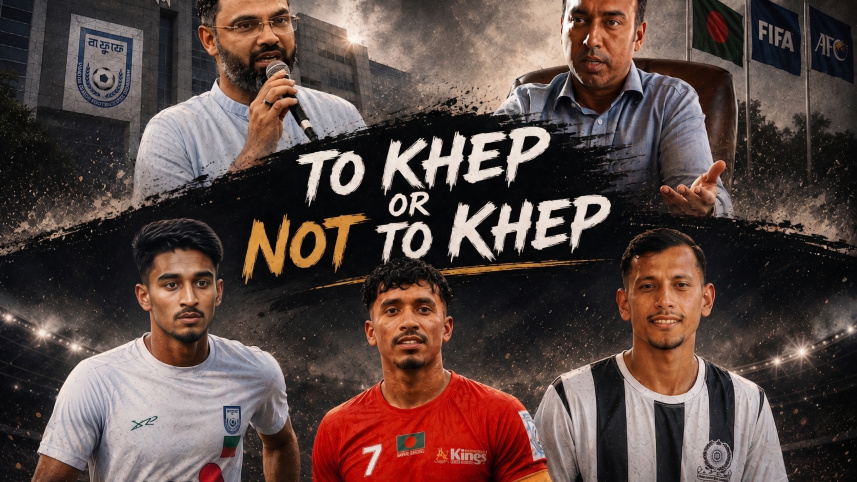 Bangladesh footballers playing local khep matches