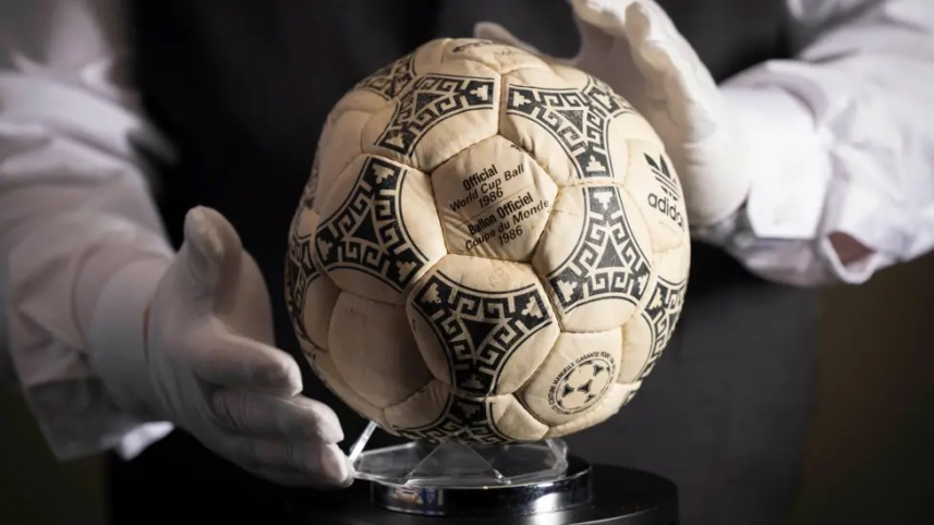 Maradona Hand of God goal ball.jpg