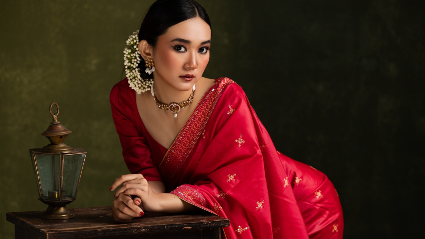 How to style a classic red saree for any modern occasion