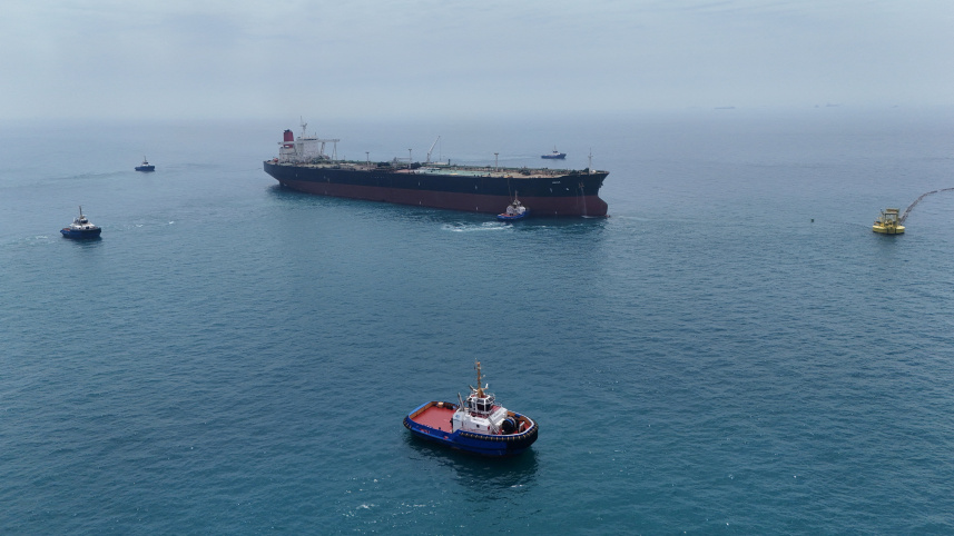3_Drone view of oil tanker HELGA berthed at one of Iraq's southern offshore oil terminals near Basra.jpg