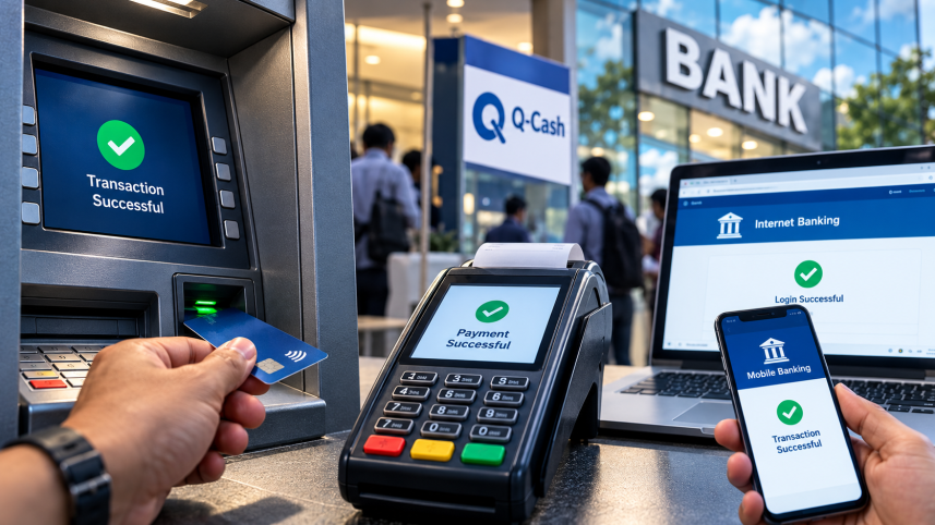 banking services restored in Bangladesh