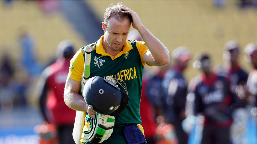 South Africa's captain AB de Villiers 