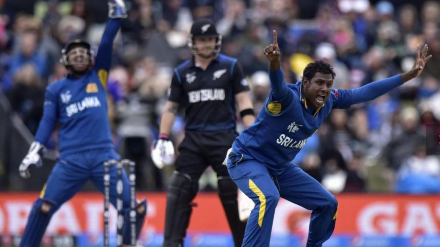 Angelo Mathews appeals 