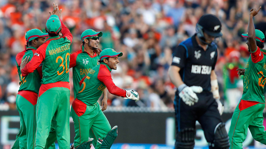 Bangladesh players celebrate