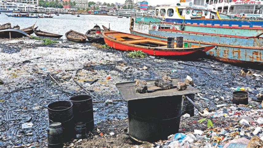 Buriganga river pollution