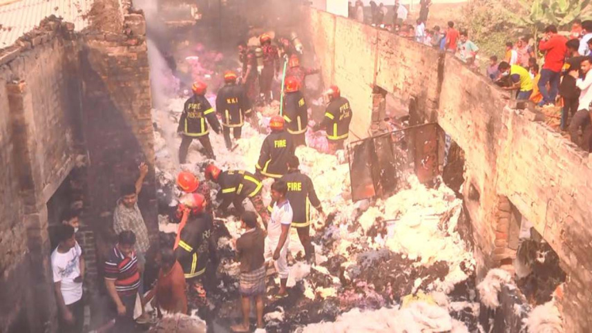 Rajshahi cotton warehouse fire