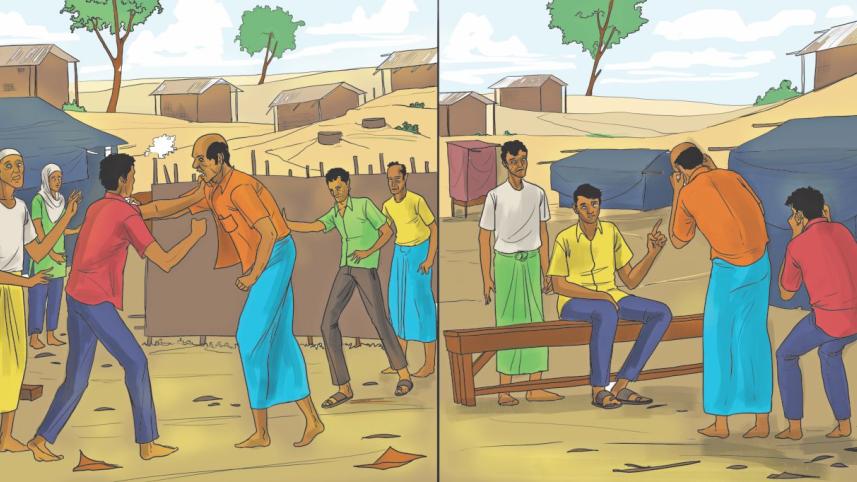 A day at a Rohingya camp office