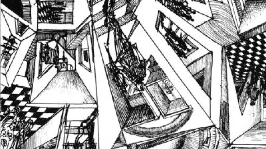 A drawing by Sharafat Pasha