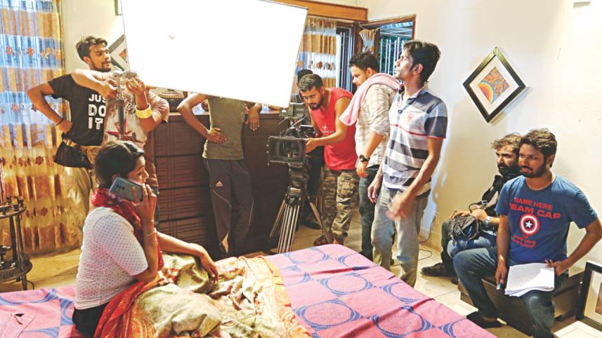 A peek behind the camera