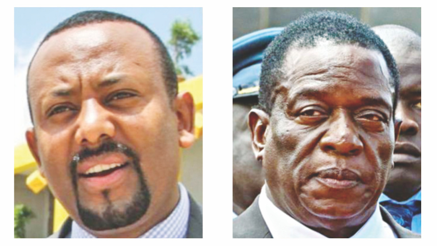 Abiy Ahmed and Zimbabwe's President Emmerson Mnangagwa.jpg