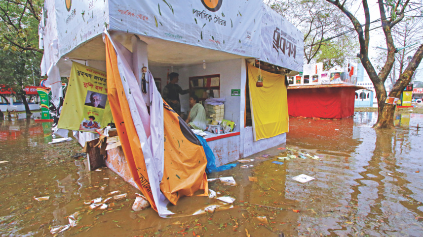 Storm Hits Book Fair