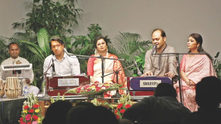 Artistes perform at the event