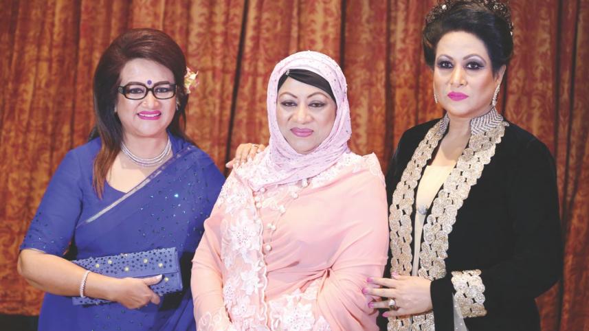 Babita, Suchanda and Champa, spotted at an event in the capital recently