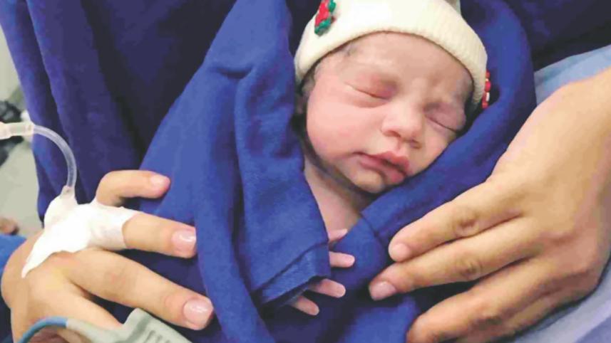 First baby born via uterus transplant
