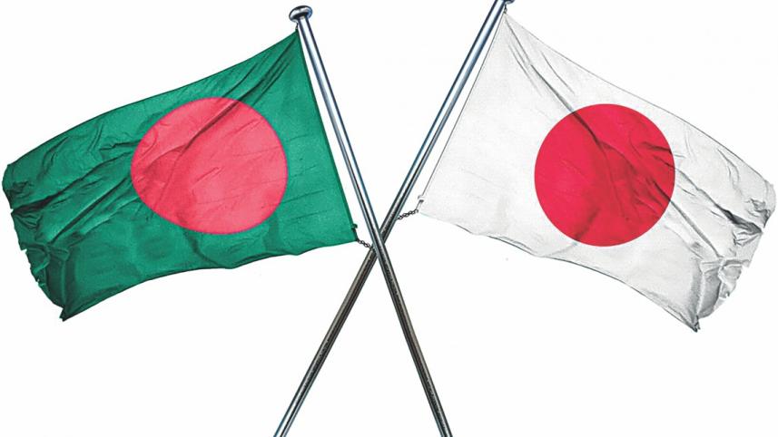 Bangladesh-Japan flag