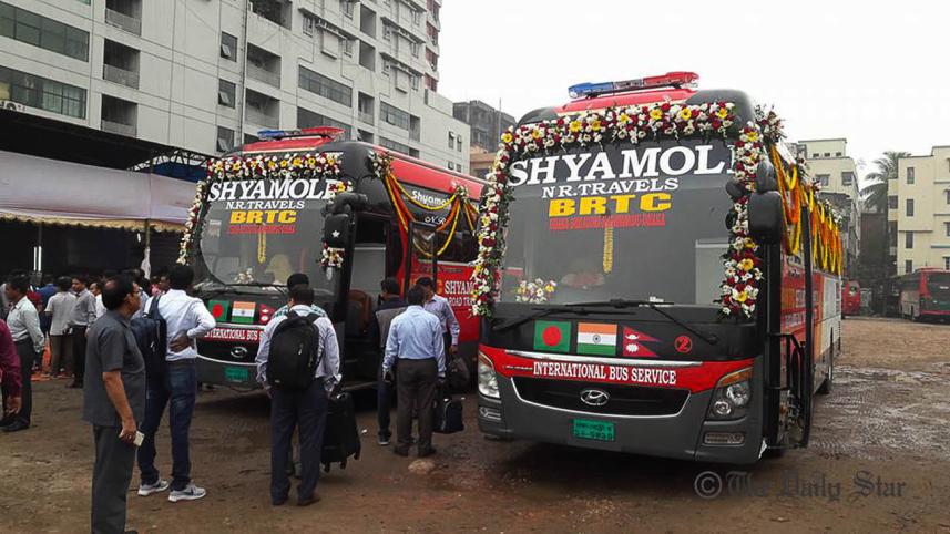 Bangladesh-India-Nepal Tri-nation Trial bus service