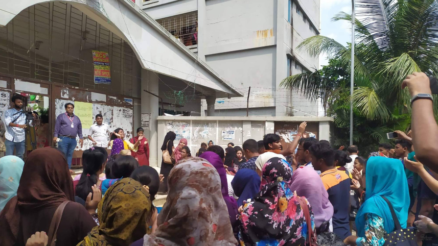Student Protest in Bangabandhu technology university