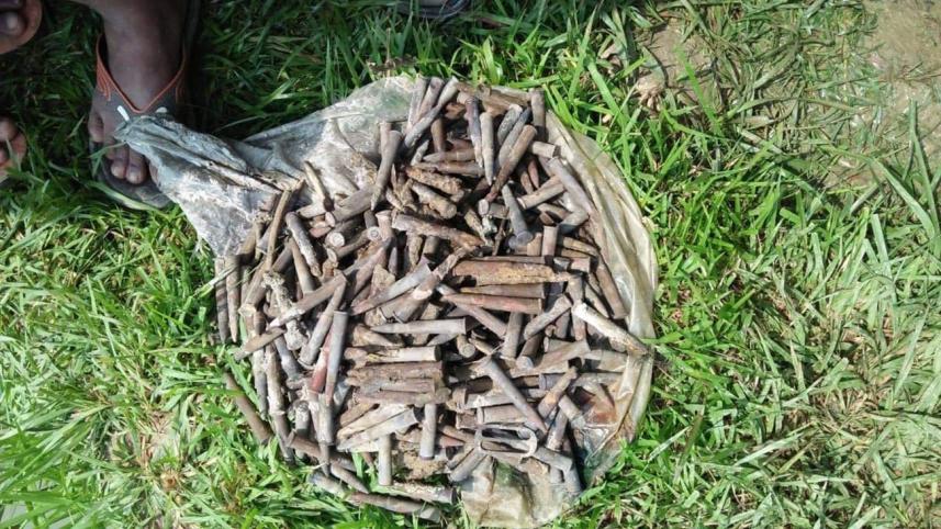 Stash bullets found in pond