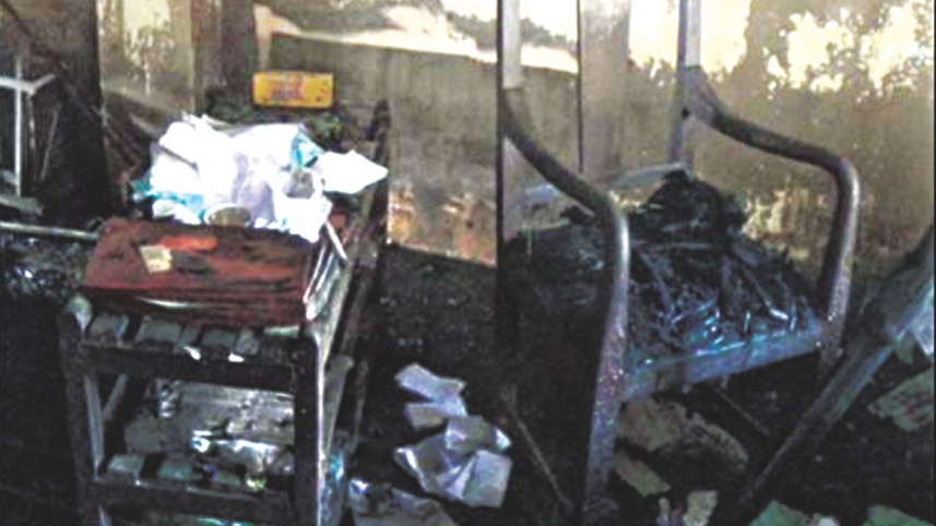 Burnt office BKB College.jpg