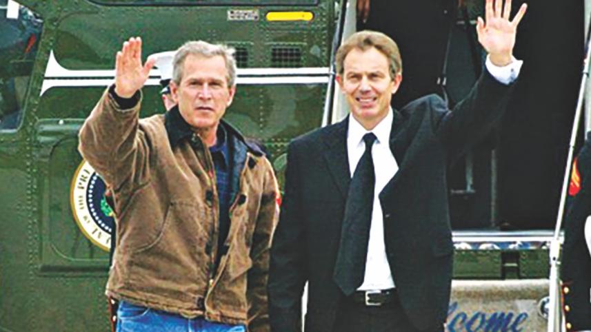 George Bush and Tony Blair