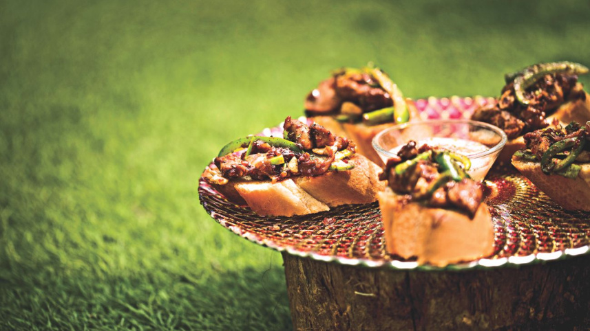 CAJUN CHICKEN BRUSCHETTA