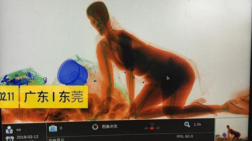 china woman conveyor belt