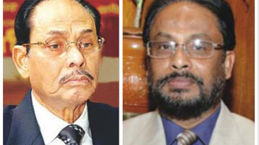 Jatiya Party Chairman HM Ershad and GM Quader