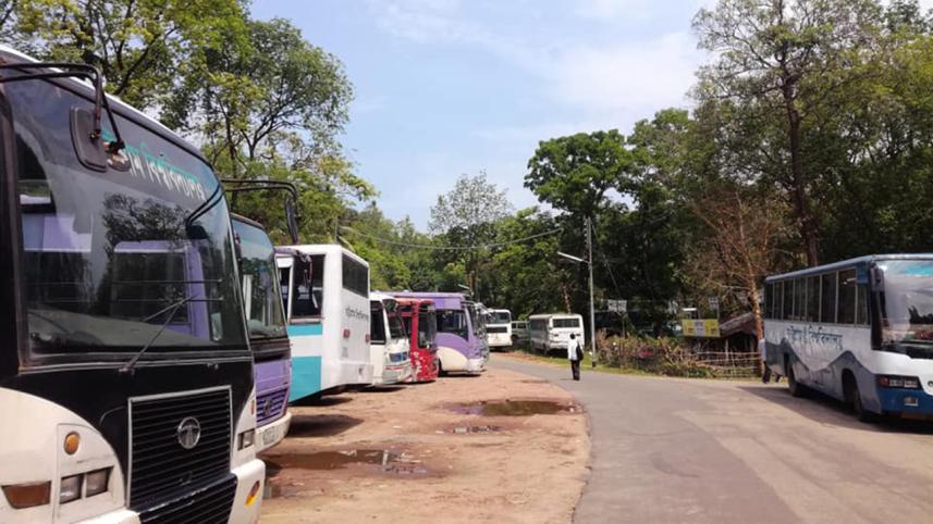 shuttle train service halted