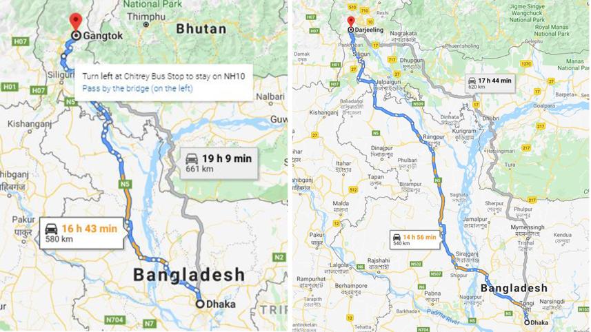 Dhaka to Gangtok