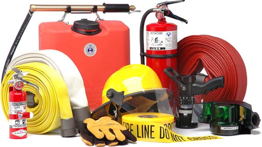 Fire fighting gear in high-rise buildings