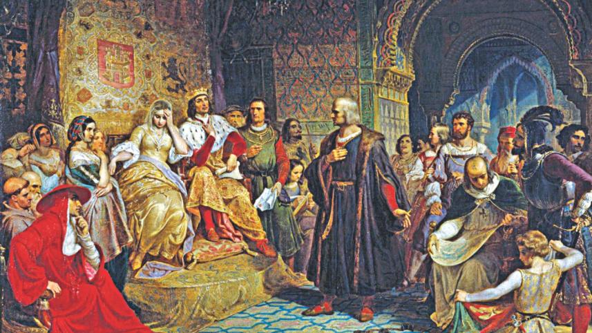 Emanuel Gottlieb Leutze's Columbus Before the Queen