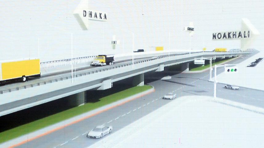 Bangladesh’s first-ever 6-lane flyover in Feni