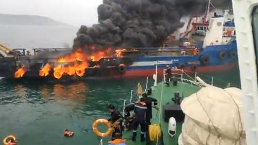 Indian Coast Guard Ship Fire