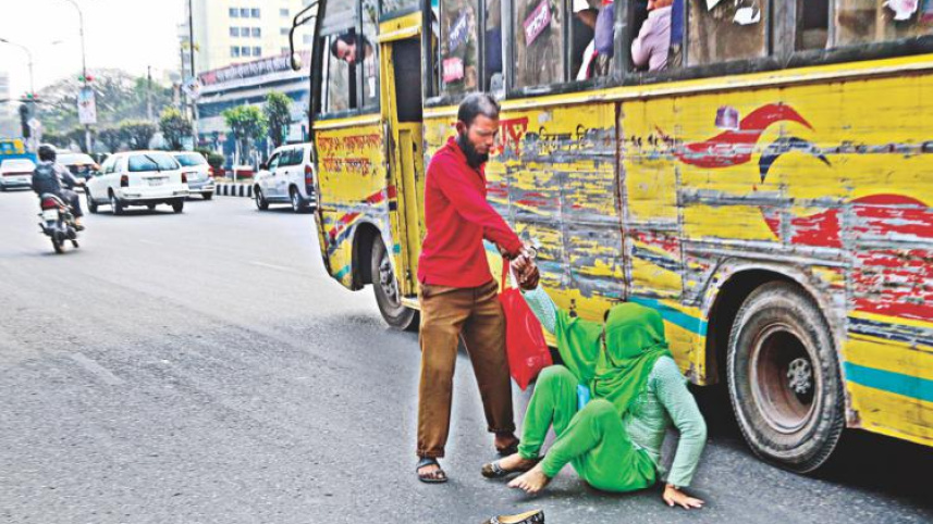 Gross disregard for commuter safety