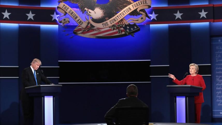 HILLARY TRUMPS DONALD IN THE DEBATE